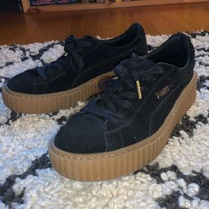 Puma & Fenty by Rihanna Black Suede Creeper